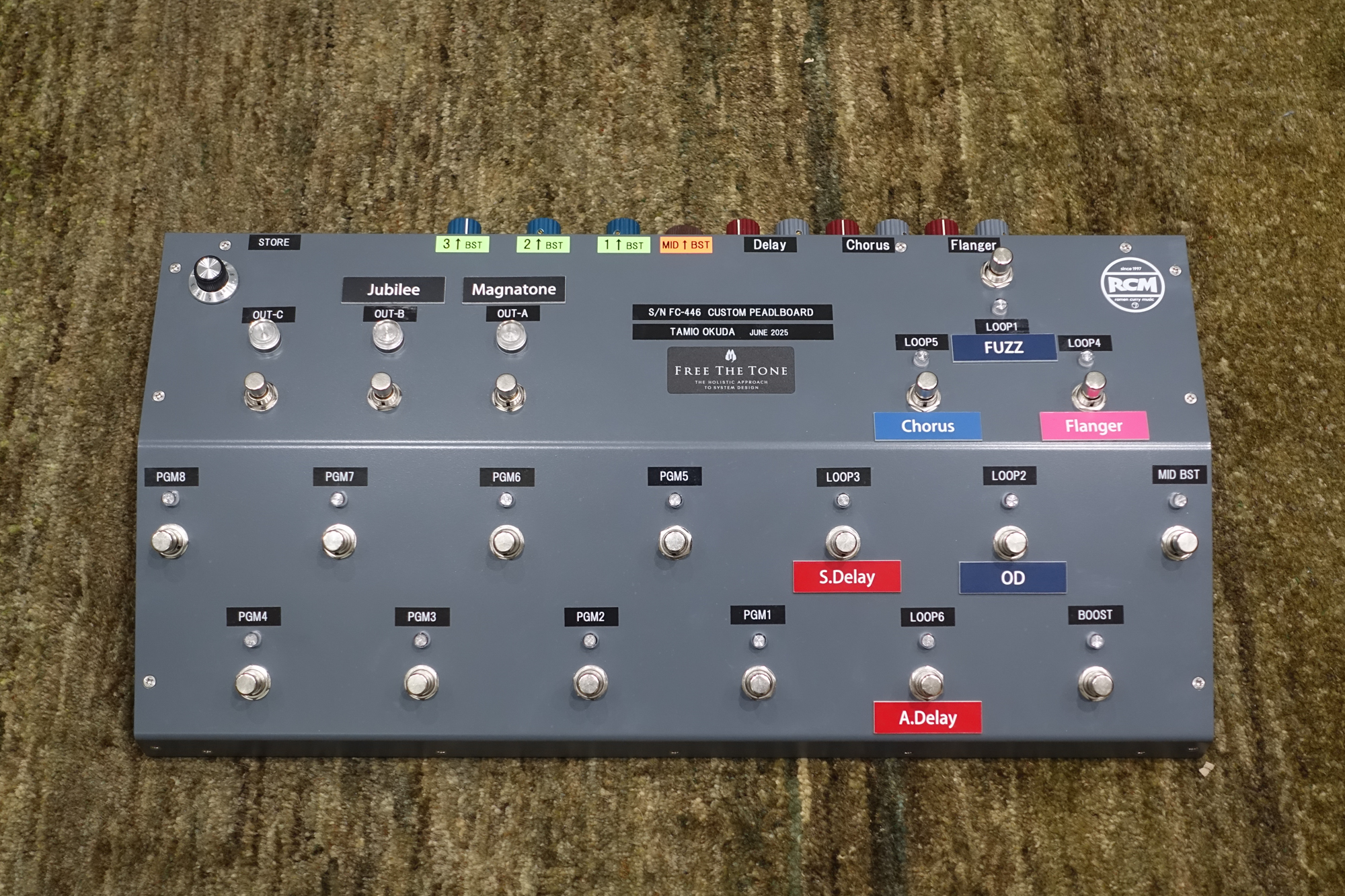 奥田民生氏 新カスタムペダルボード紹介｜News ニュース｜Free The Tone